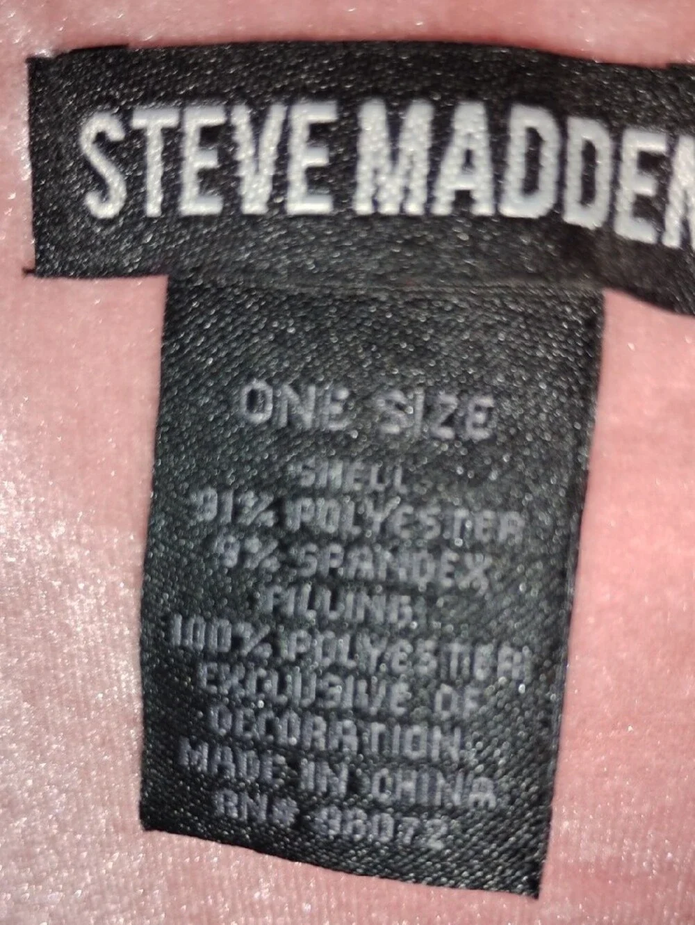 Steve Madden Velvet Puffy Scarf - Dusty Rose